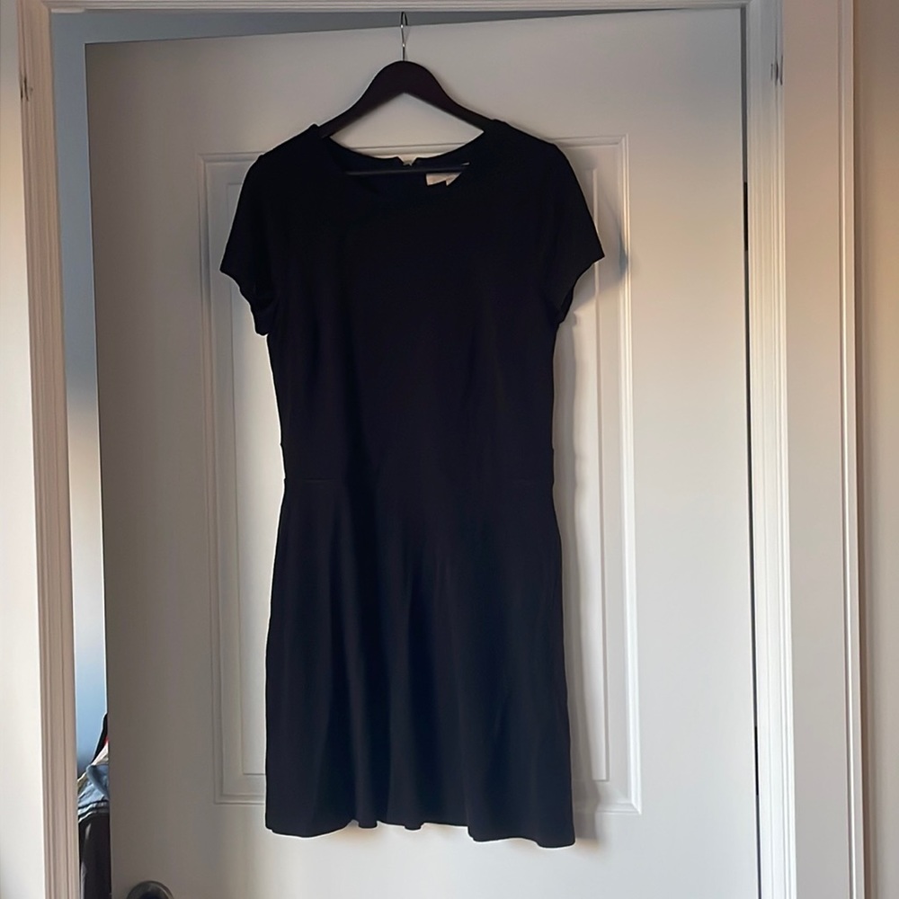 Black Loft dress with pockets